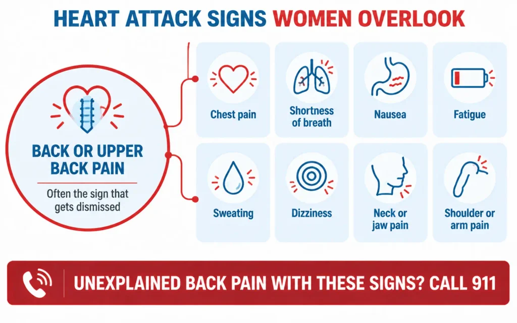 Heart attack signs that women overlooks