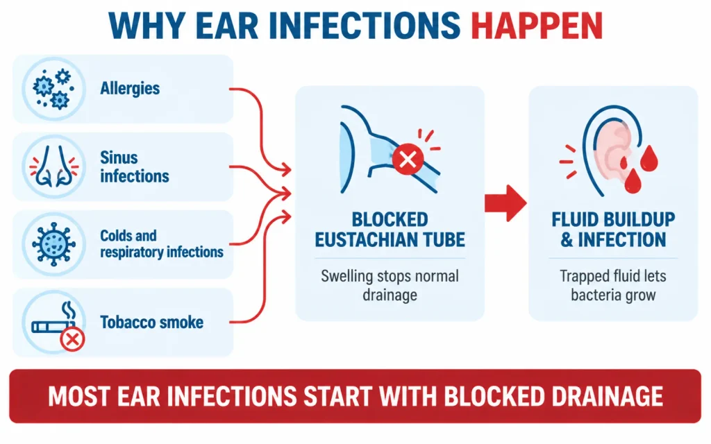 Causes of ear infections