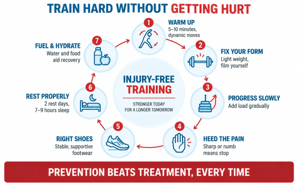 Gym injuries prevention