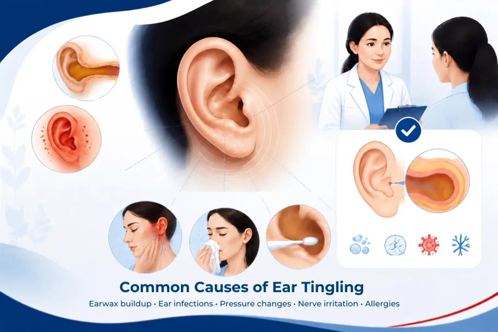 Causes of ear tingling