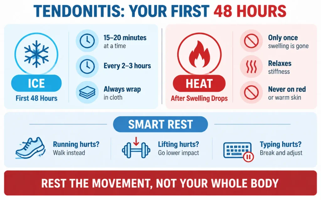 What to Do in the First 48 Hours of Tendonitis