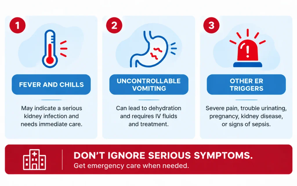 When to choose ER for kidney stones