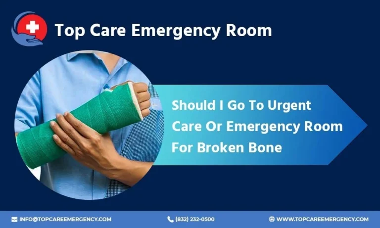 urgent care or emergency room for broken bone